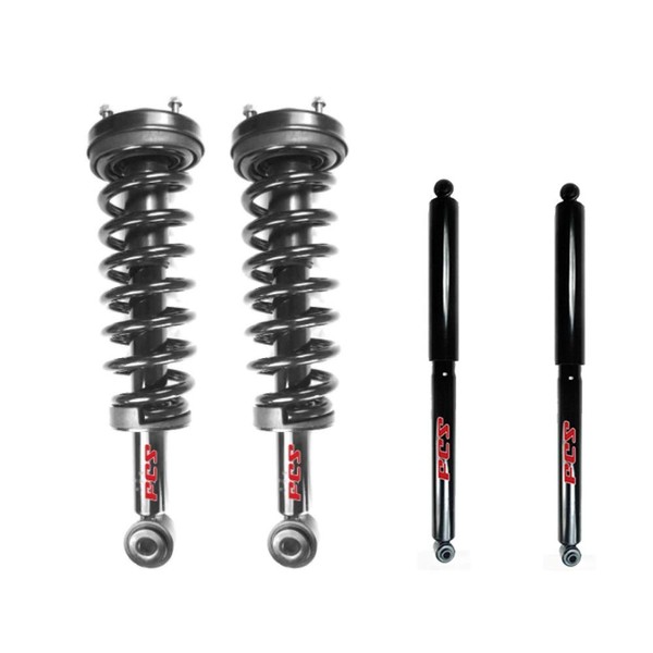 FCS Front Struts and Springs Rear Shocks Kit For Ford F-150 Lincoln Mark LT RWD