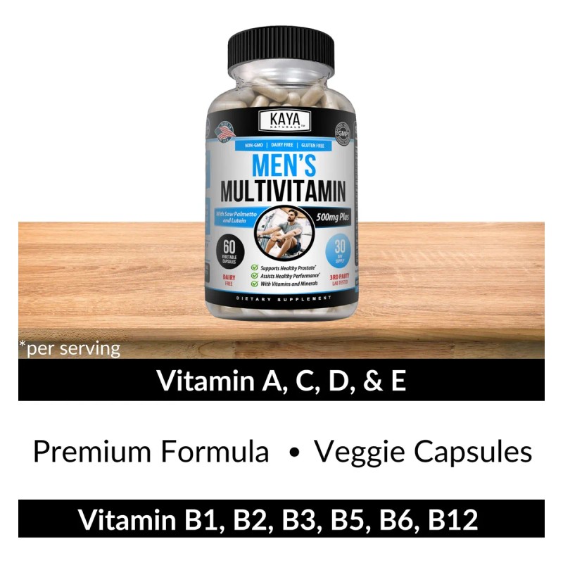 Kaya Naturals Multivitaminas Hombre 60 Cápsulas Veganas
