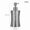 304 Stainless Steel Bathroom Shower Pump Lotion Dispenser Liquid Bottle
