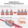 XALXMAW 18Pcs Lever Wire Connectors, 1 in 3 Out DIY