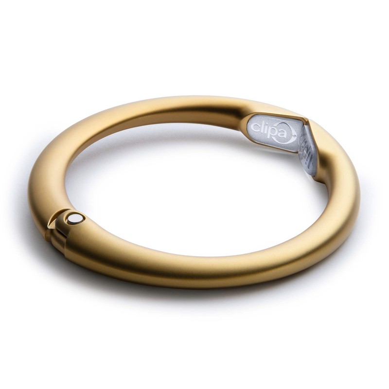 Clipa2-Instant Bag Hanger Collection, Matte Gold, Medium
