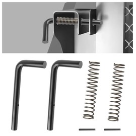 Stacool 2PCS 9/16" Trailer Gate Latch Kit with 2 Springs+2 Roll Pins,Heavy Duty Trailer Gate Pin Used to Replace Broken Trailer Gate Spring Latch,Iron Spring Latch Car Accessories