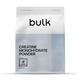 Bulk Bulk Creatine Monohydrate Powder, Micronised, Tropical, 500 g, 100 Servings, Packaging May Vary