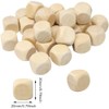 20 Pieces Wooden Cubes Blank DIY - Unpainted Cube Simple