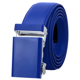 Falari Men Unisex Genuine Leather Ratchet Dress Belt 8168-ROY-XL44