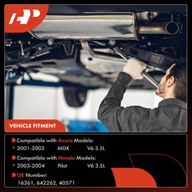 A-Premium Catalytic Converter Kit Direct-Fit Compatible with Honda Pilot 2003-2004 & Acura MDX 2001-2002, 3.5L, E.P.A. Compliant