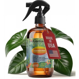 GARDENERA Professional Organic Liquid Kelp Spray for Tropical Trees Plants - 8 oz - Ready-to-Use Fully Organic Seaweed & Kelp Fertilizer Mist