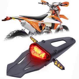 goodfitment Motorcycle LED Rear Fender 12V LED Tail Light Brake Lamp with 2pcs Turn Singla Light For Off-road Motorcycle Motocross Dirt Bike