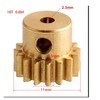 RC Motor Gear 16T M0.6 Copper RC Pinion Motor Gear