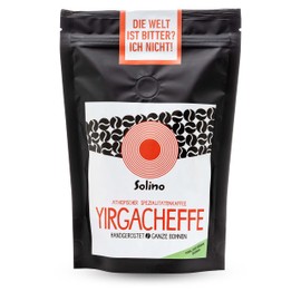 Yirgacheffe Coffee Specialty from Ethiopia (250 g) - Whole Beans, Hand Roasted in Ethiopia - 100% Highland Arabica - For Fully Automatic Coffee Filter Coffee French Press Hand Filter