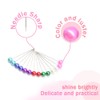 Hocansen 100 Pcs Straight Pins Sewing Pearl Pins for Bouquets