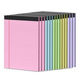 15 Pack 8.5 x 11 Legal Pads, Colored Legal Pads, Wide Ruled, Note Pads 8.5 x 11, Multicolor Perforated Note Pads with Sturdy White Back, Writing Pad, College Ruled Legal Notepads 5x8 for Study , Office, To-Do Lists(30 Sheets/Small Notepad)