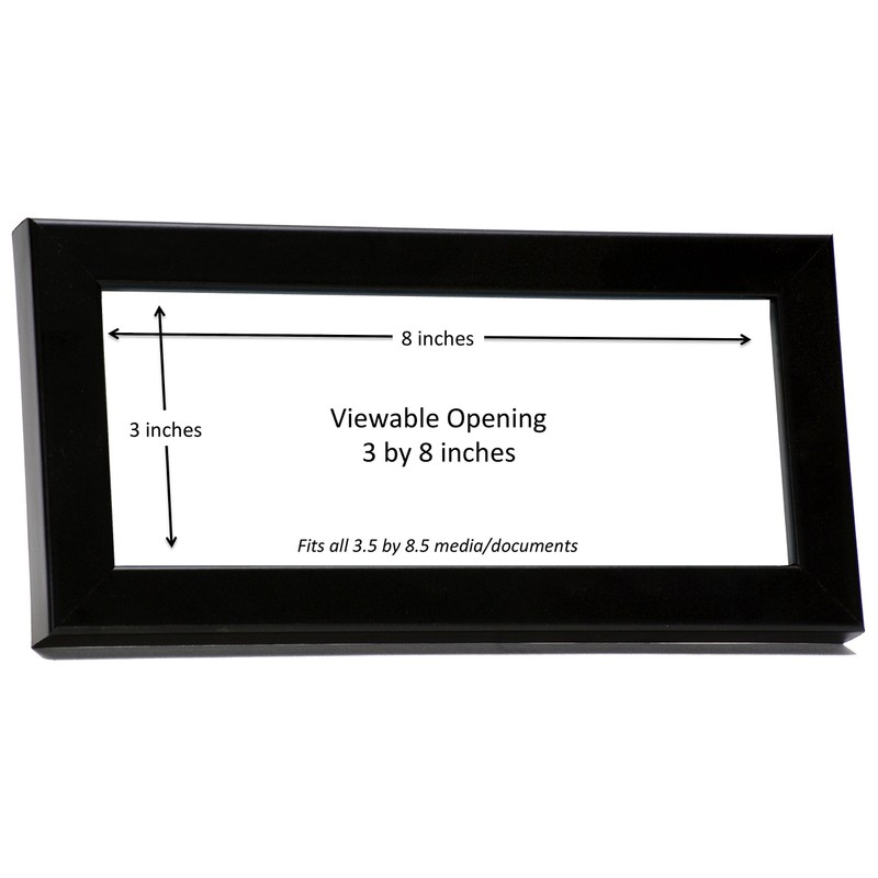 Creative Picture Frames 3.5X8.5Bk Cosmetology Self Standing Black License Frame