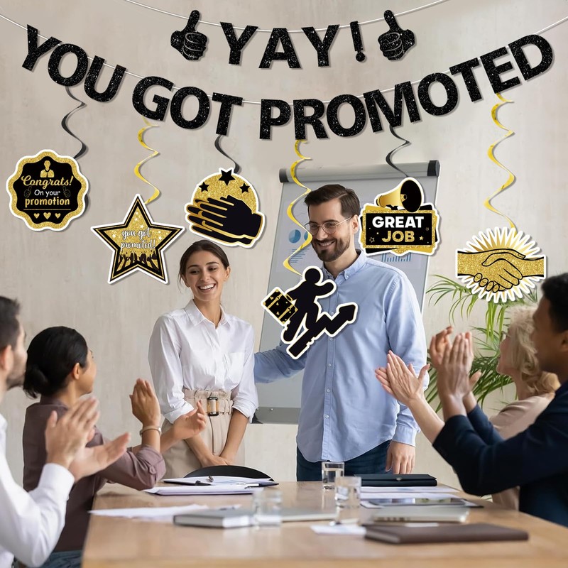 Yay! You Got Promoted Congratulations Banner Congratulations Decorations Promotion Decorations