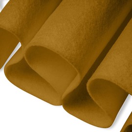 FabricLA Craft Felt Fabric - 72" Inch Wide & 1.6mm Thick Non-Stiff Felt Fabric by The Yard - Use This Soft Felt Roll for Crafts - Felt Material Pack - Antique Gold Felt, Half Yard