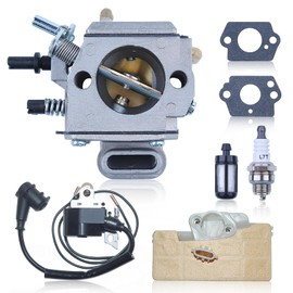 AUMEL Vergaser Kit für STIHL 029 039 MS290 MS310 MS390 mit Vergaser + Luftfilter + Kraftstofffilter + Zündkerze + Zündspule 1127 120 0650 11271201620