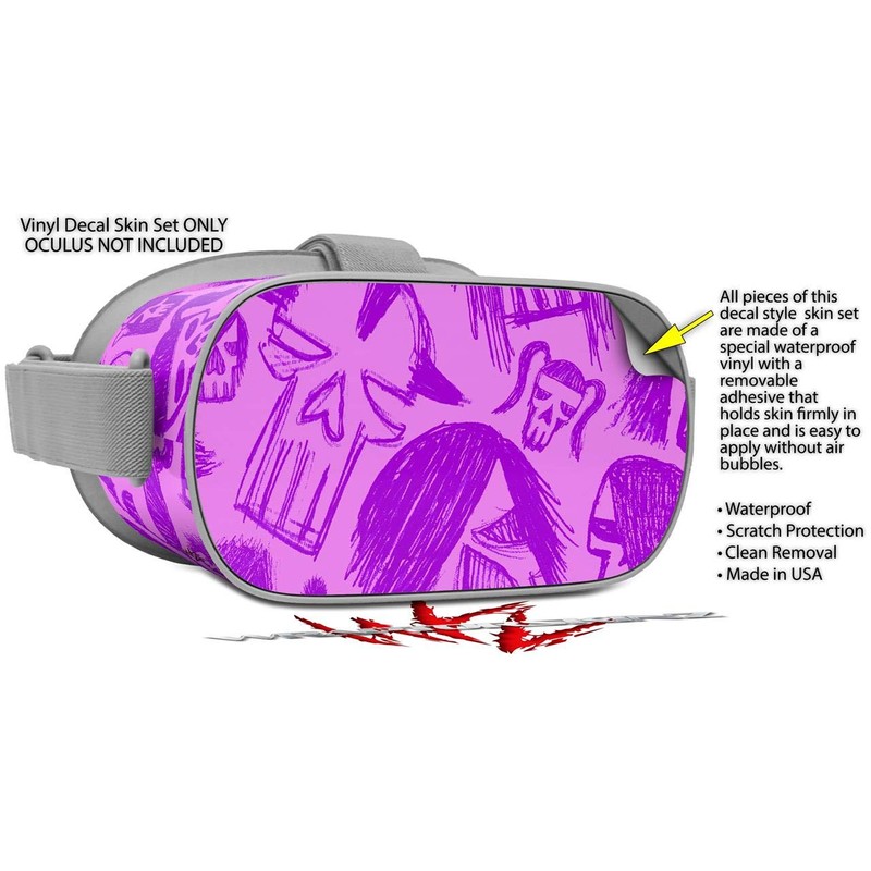 Decal Style Skin Wrap Compatible with Oculus Go Headset -