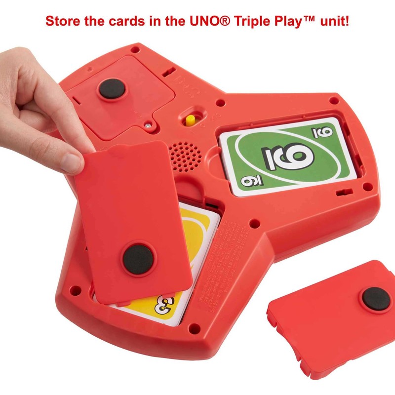 Mattel Games UNO Triple Play Card Game, Game for Kids,