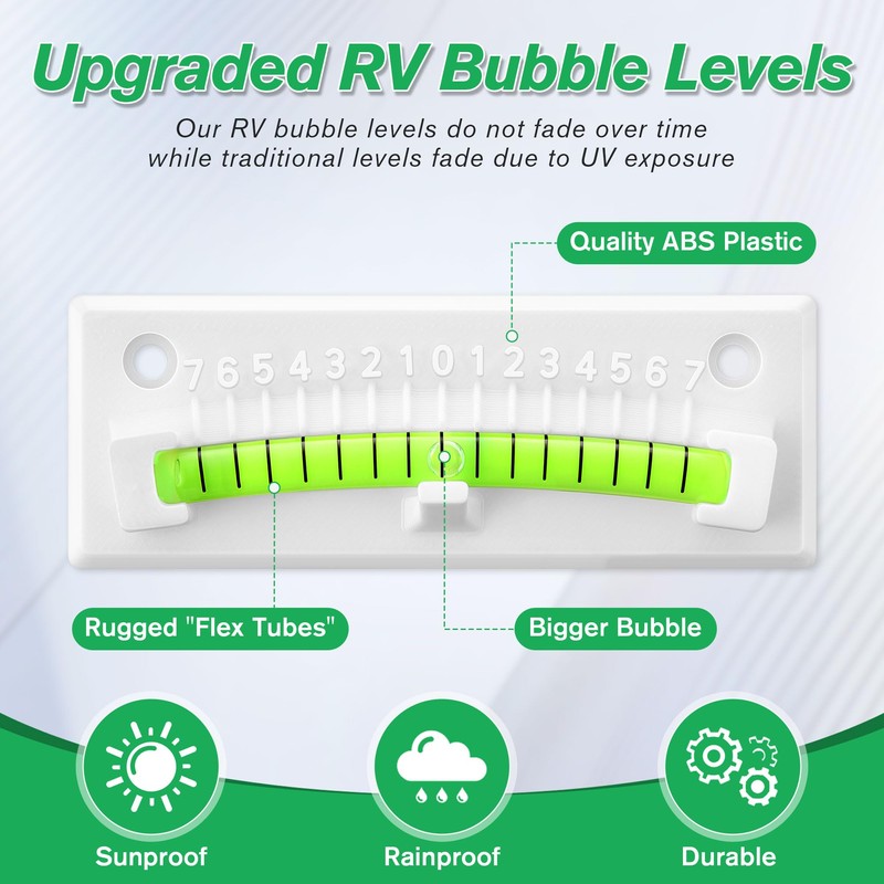 HooLing RV Level Bubble, Graduated Scale Levels for Precision Leveling,