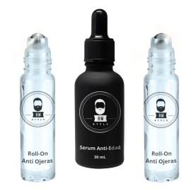 Kit Anti Ojeras Y Arrugas Roll On + Serum Antiedad Om Style