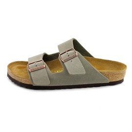 Birkenstock Arizona Birkibuc Sandal,Stone Birkibuc,42 M EU/11-11.5 B(M) US Women/9-9.5 B(M) US Men