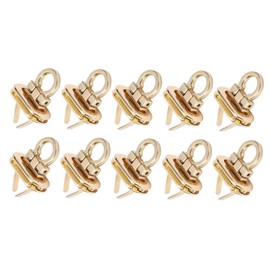 10Pcs Turn Lock Alloy Twist Lock Purse Clasp Fastener Metal Bag Turn Lock for DIY Purse Making
