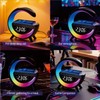ZFMF Smart Wireless Charging Table Lamp, Multifunctional Bluetooth Speaker &