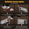 SEMKONT Triple Jet Flame Cigar Lighter with Cutter, Windproof Butane