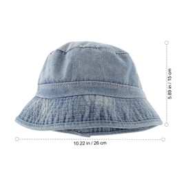 PACKOVE Fishing Hat Bucket Hat Foldable Sun Hat Fishing Hat Bucket Hat Women's Outdoor Hat Summer Hat Camping Travel Beach Hat Unisex (Suitable for Head Circumference of 56-58cm), sky blue