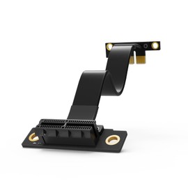 XRIKUI Dual 90Degree Right Angle PCIe 3.0 x1 Extension Cable High Speed PCI Express Gen 3 1x to x1 Riser Extender 10cm