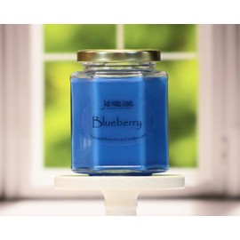 Blueberry Scented Candle - Hand Poured in The USA by Just Makes Scents (8 oz)