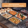 Homeshopa Aluminium Foil Trays, 4 Pack Medium Disposable Meal Prep