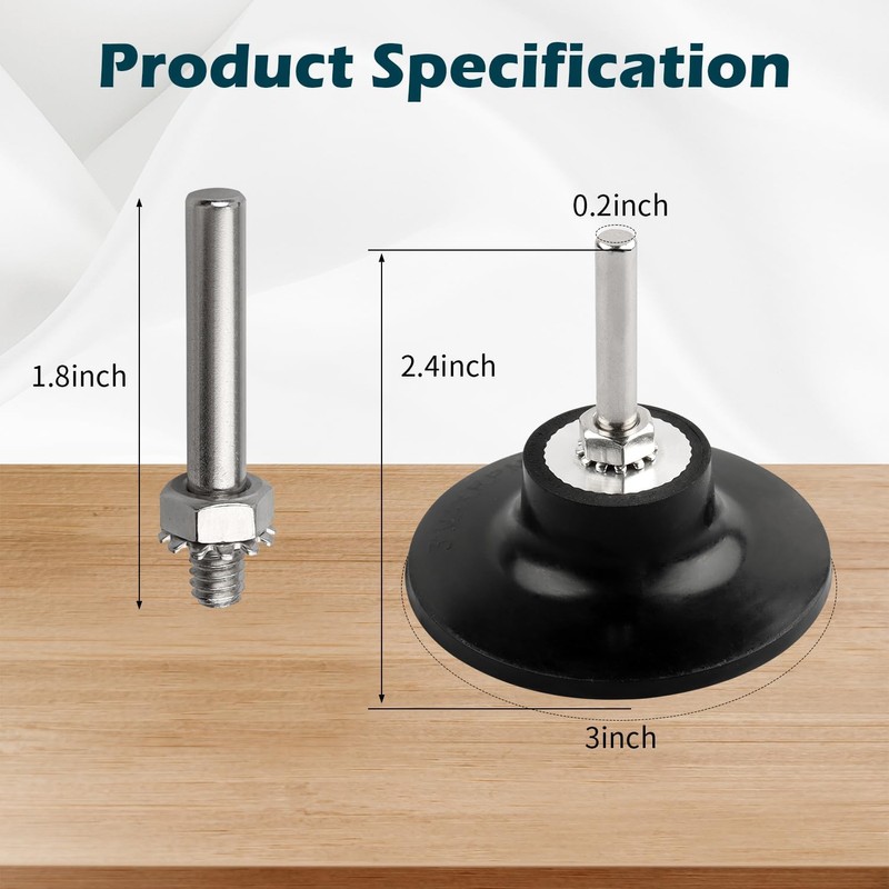 Mixiflor Quick Change Disc Pad Holder, Roloc Disc Pad Holder,