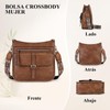 Bolsa de Mujer Impermeable Bolsa Crossbody Mujer de Cuero de