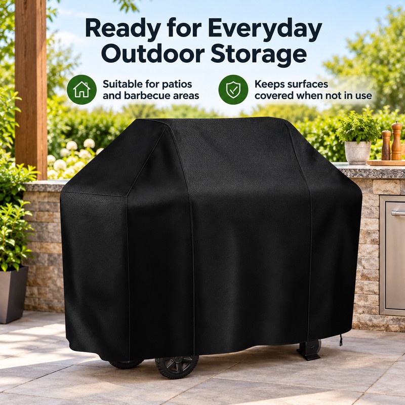 Waterproof BBQ Grill Cover for Outdoor Grills – Polyester Rain