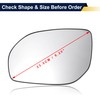 VISMIRROR Car Rearview Left Driver Side Mirror Glass Replacement W/Backing