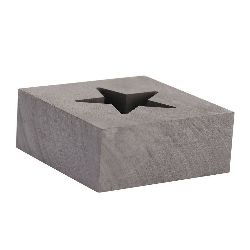 Graphite Ingot Mold Star Shape Gold Silver Melting Casting Mould