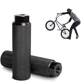 Pack of 2 Bicycle Pegs, BMX Pegs, BMX Accessories Pegs, Aluminium Alloy Bike Foot Pegs, Aluminium Bike Pegs, Aluminium Foot Pegs for BMX, Mountain Bike, Road Bike, Stunt Pegs, 100 kg Load Capacity