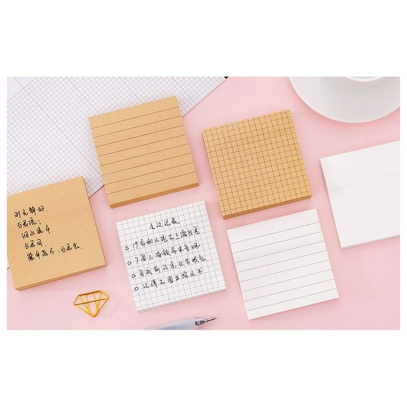 VOANZO 10pcs Small Square Sticky Notes 7.5 x 7.5cm Creative
