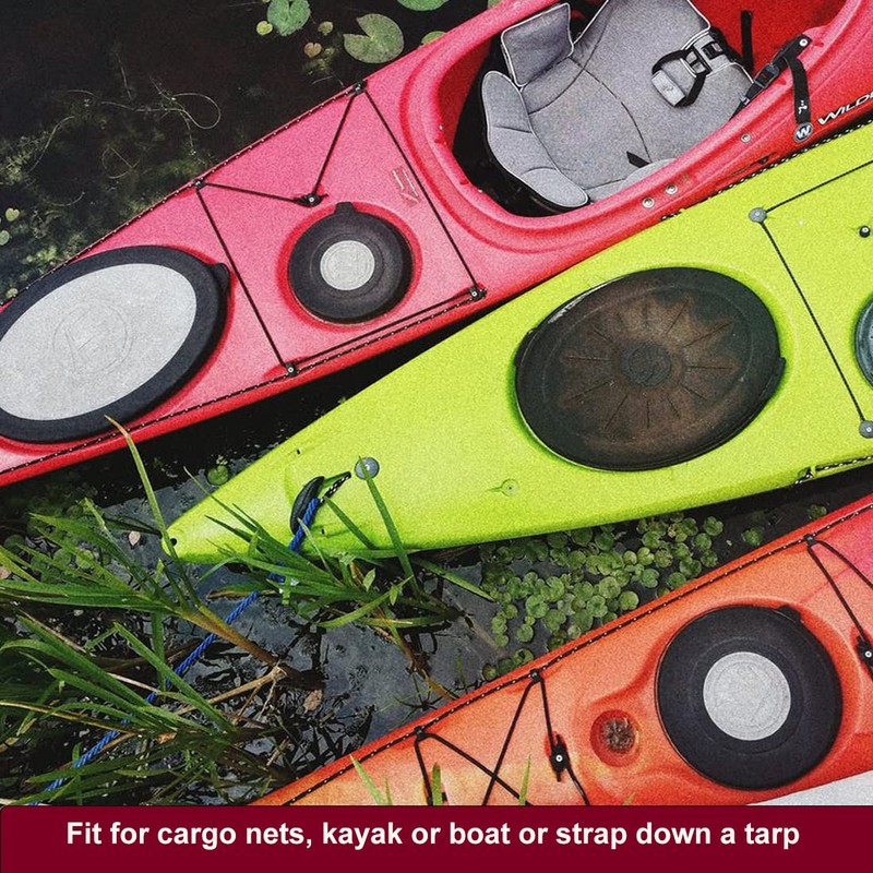 1/4" 15ft Elastic Bungee Shock Cord,TuNan Heavy Duty Kayak Stretch