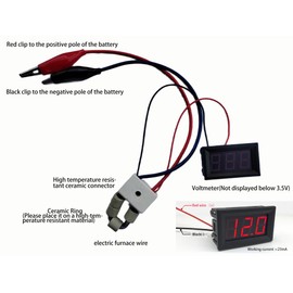 12 Volt 2A 24W Battery Discharger Device Battery Discharge Resistor Diagnostic Test & Measurement Tools Equipment Resistance Electric Furnace Wire