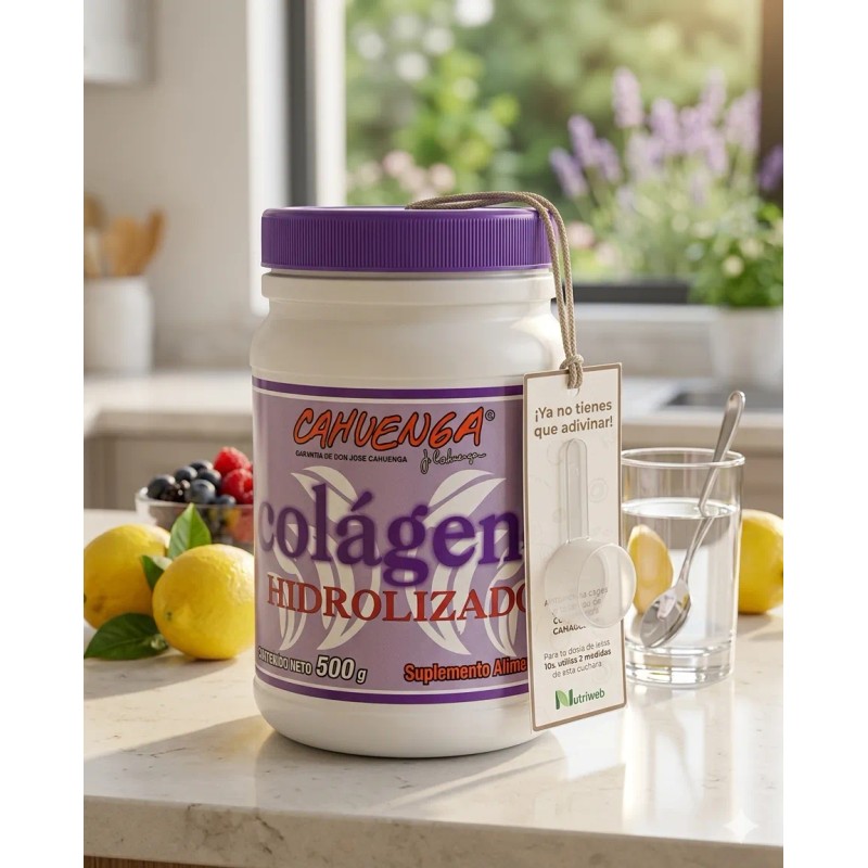 Cahuenga Colágeno Hidrolizado Puro 500g Polvo Dosificador