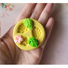 Handmade Leaf Silicone Mold For Fondant Clay Resin Wax Flexible Mold  Monstera Leaf