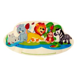 Hess 15443 Wooden Jungle Nameplate Baby Toy, Multi-Color