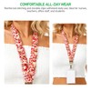 Cute Scrunchie Lanyard for Women - Aesthetic Elastic ID Card