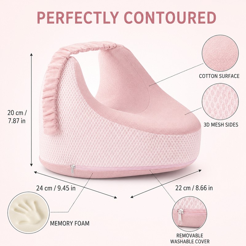 Memory Foam Leg Pillow for Side Sleeping Hip & Knee