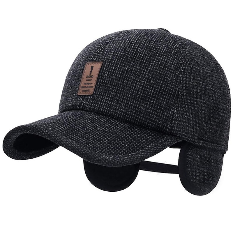 Winter for Men Outdoor Hat, Adjustable Warm Sport Golf Baseball