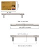 Amerdeco 10 Pack Brushed Satin Nickel Knurled Cabinet Pulls 128mm