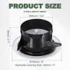PATIKIL 4 Inch Round Air Vent Cover, 6Pcs ABS Adjustable
