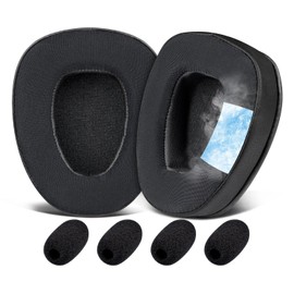 SOULWIT Cooling-Gel Earpads Replacement for BlueParrott B650/S650(650XT 650 XT) Noise Cancelling Bluetooth Headset, Ear Pads Cushions with High-Density Noise Isolation Foam - B650XT CG Black